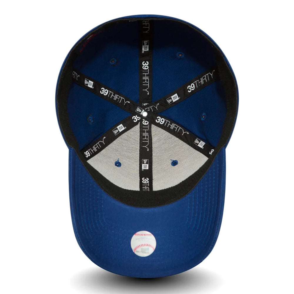 New Era 39THIRTY L.A. Dodgers Baseball Cap - MLB League Essential - Royal Blue-White