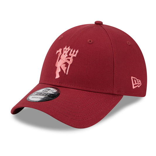 New Era 9FORTY Manchester United FC Baseball Cap - Seasonal - Cardinal