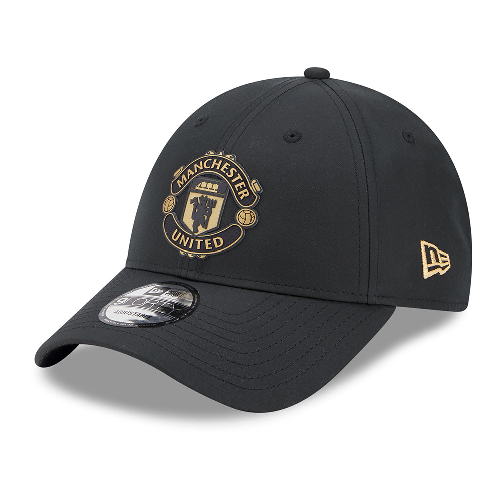New Era 9FORTY Manchester United FC Baseball Cap - Featherweight - Black-Gold
