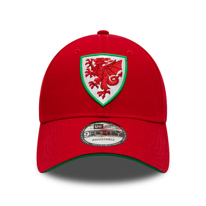New Era 9FORTY Football Association of Wales Baseball Cap - Core - Scarlet-Green