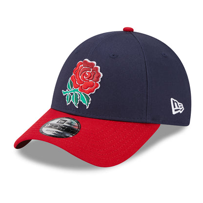 New Era 9FORTY Rugby Football Union Baseball Cap - Core - Navy-Scarlet