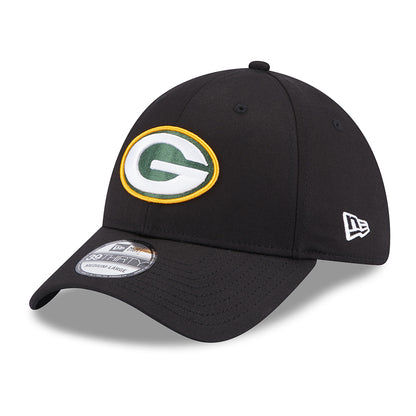 New Era 39THIRTY Green Bay Packers Baseball Cap - NFL Comfort - Black