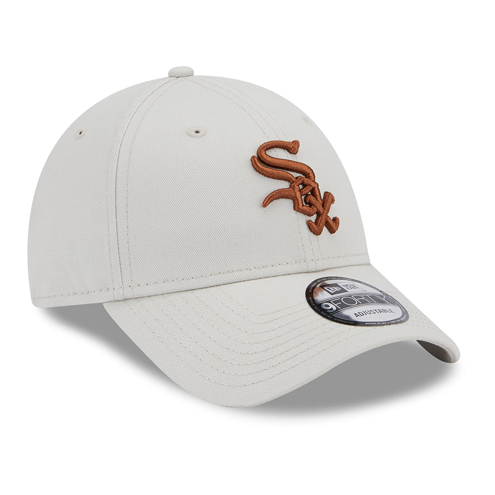 New Era 9FORTY Chicago White Sox Baseball Cap - MLB League Essential - Stone-Toffee