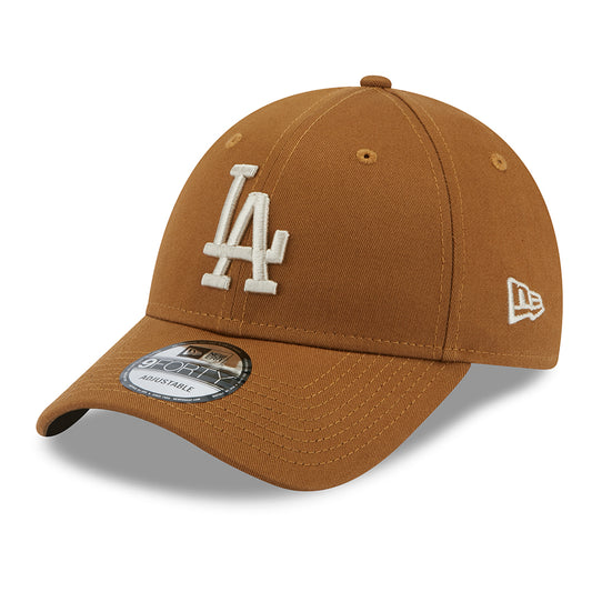New Era 9FORTY L.A. Dodgers Baseball Cap - MLB League Essential - Toffee-Stone