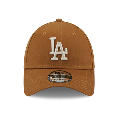 New Era 9FORTY L.A. Dodgers Baseball Cap - MLB League Essential - Toffee-Stone