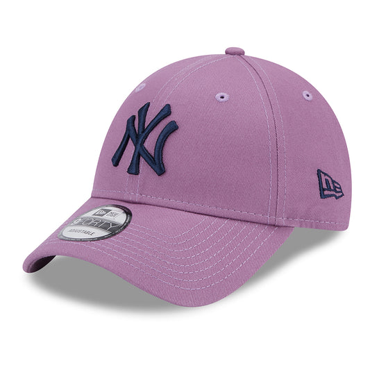 New Era 9FORTY New York Yankees Baseball Cap - MLB League Essential - Purple-Navy