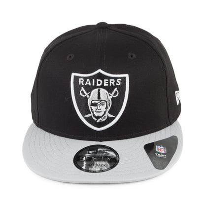 New Era 9FIFTY Las Vegas Raiders Snapback Cap - NLF Cotton Block - Black-Grey