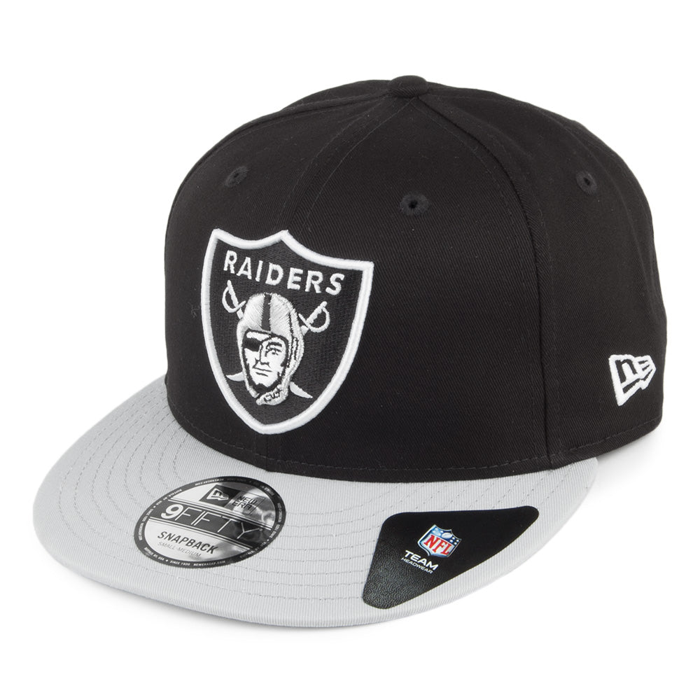 New Era 9FIFTY Las Vegas Raiders Snapback Cap - NLF Cotton Block - Black-Grey
