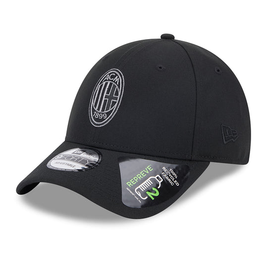 New Era 9FORTY AC Milan Baseball Cap - Repreve - Black