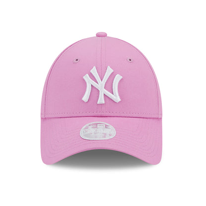 New Era Womens 9FORTY New York Yankees Baseball Cap - MLB League Essential - Rose-White