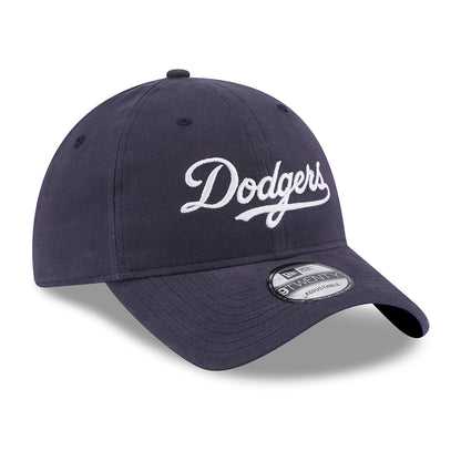New Era 9TWENTY L.A. Dodgers Baseball Cap - MLB Team Script - Navy-White