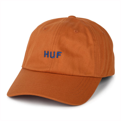 HUF Original Logo Curved Brim Cotton Baseball Cap - Orange