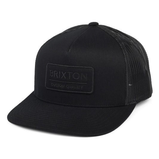 Brixton Hats Palmer Proper MP Trucker Cap - Black On Black