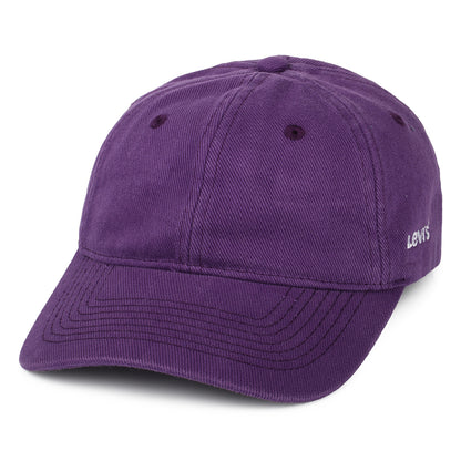 Levi's Hats Womens Essential Denim Baseball Cap With Blank Tab - Purple