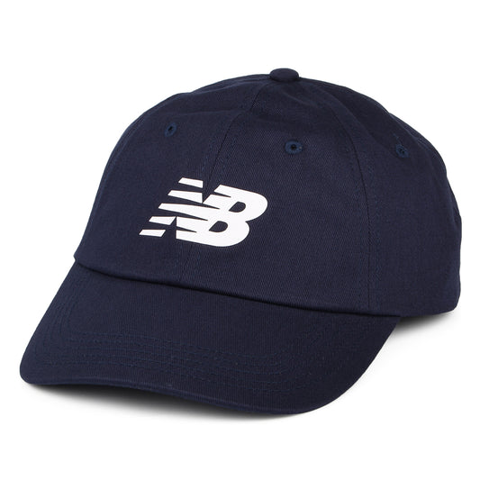New Balance Hats Curved Brim Snapback Cap - Navy Blue