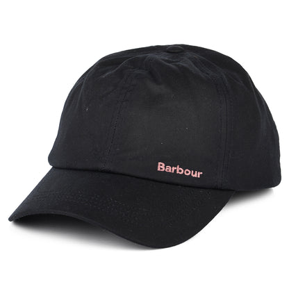 Barbour Hats Belsay Waxed Cotton Baseball Cap - Navy Blue