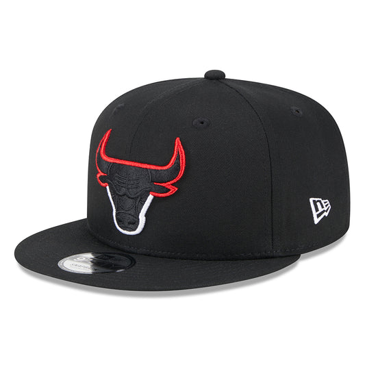 New Era 9FIFTY Chicago Bulls Snapback Cap NBA Split Logo - Black