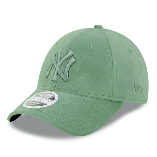 New Era Womens 9FORTY New York Yankees Baseball Cap - MLB Velour - Jade