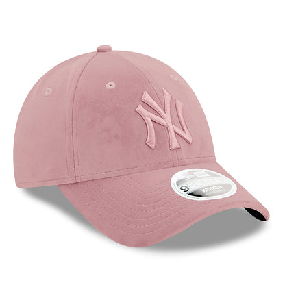 New Era Womens 9FORTY New York Yankees Baseball Cap - MLB Velour - Pink
