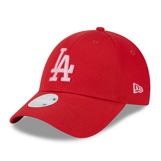 New Era Womens 9FORTY L.A. Dodgers Baseball Cap - MLB League Essential - Scarlet-Rose