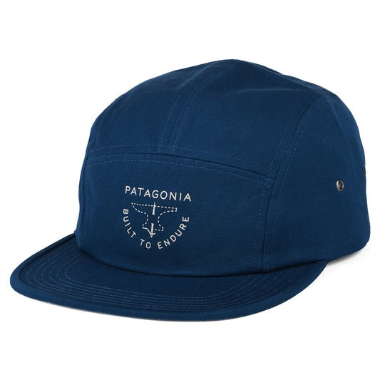 Patagonia Hats Forge Mark Crest Graphic Maclure Organic Cotton 5 Panel Cap - Teal