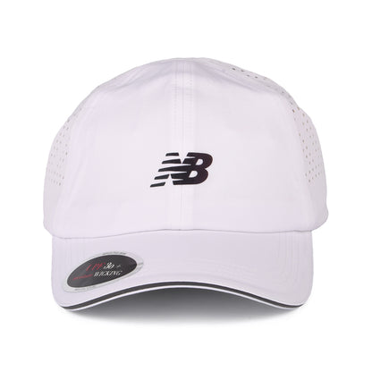 New Balance Hats Laser Performance Running Baseball Cap - White