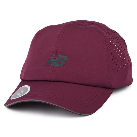 New Balance Hats Laser Performance Running Baseball Cap - Burgundy