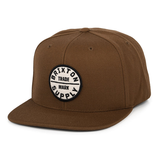 Brixton Hats Oath III Snapback Cap - Brown