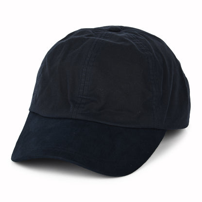 Failsworth Hats British Waxed Cotton Baseball Cap - Navy Blue