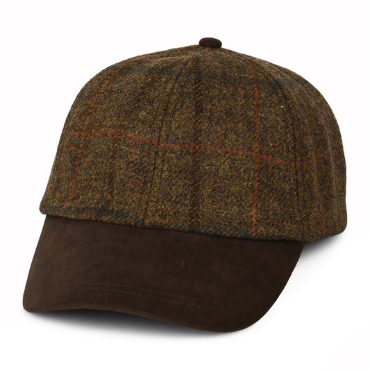 Failsworth Hats Epsom Water Repellent Baseball Cap - Brown-Rust-Blue