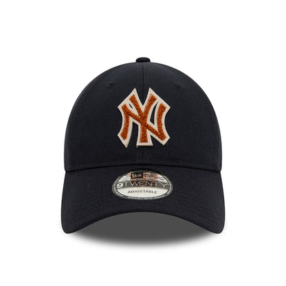 New Era 9TWENTY New York Yankees Baseball Cap - MLB Boucle - Navy-Brown