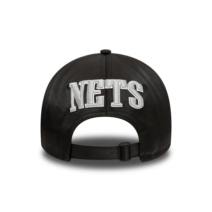 New Era 9TWENTY Brooklyn Nets Baseball Cap - NBA Satin - Black