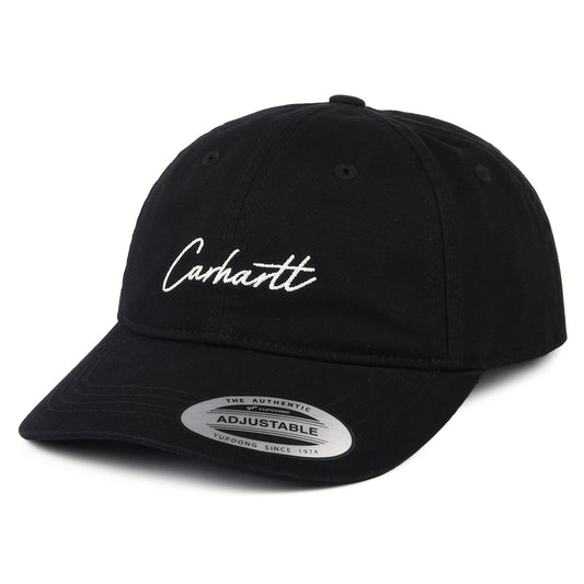 Carhartt WIP Hats Delray Cotton Twill Baseball Cap - Black-White
