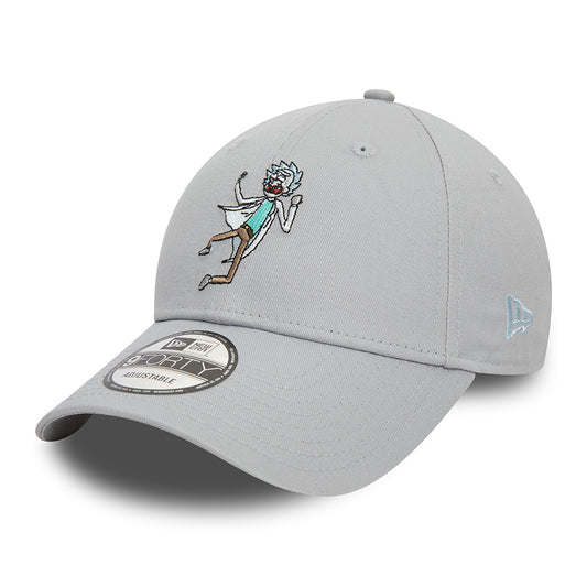 New Era 9FORTY Rick Sanchez Baseball Cap - Rick And Morty Character - Light Grey