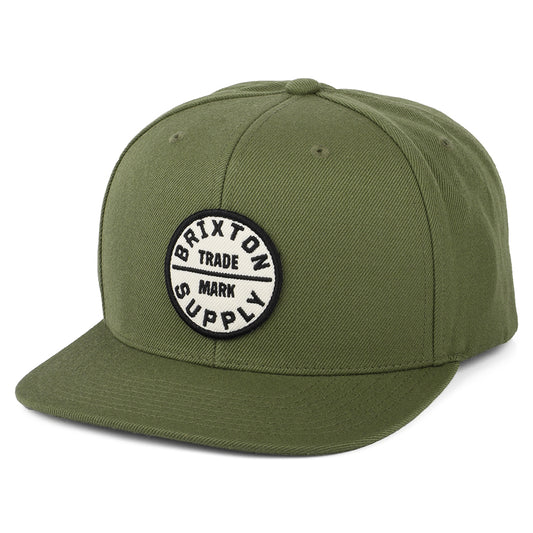 Brixton Hats Oath III Snapback Cap - Olive