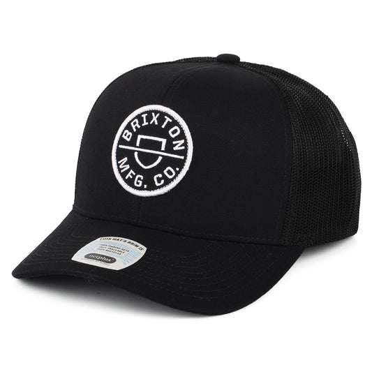 Brixton Hats Crest NetPlus MP Trucker Cap - Black