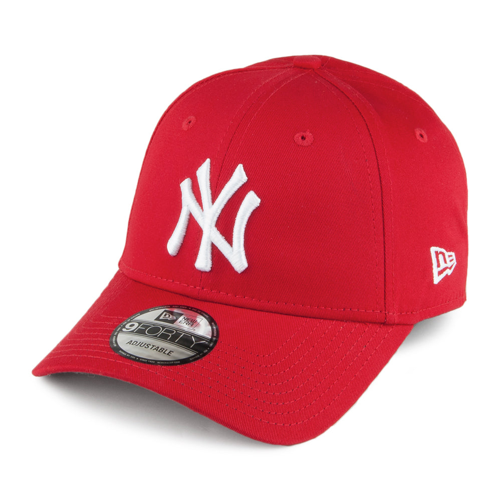 New Era 9FORTY New York Yankees Baseball Cap - MLB League Basic - Red