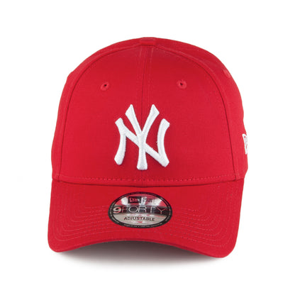 New Era 9FORTY New York Yankees Baseball Cap - MLB League Basic - Red