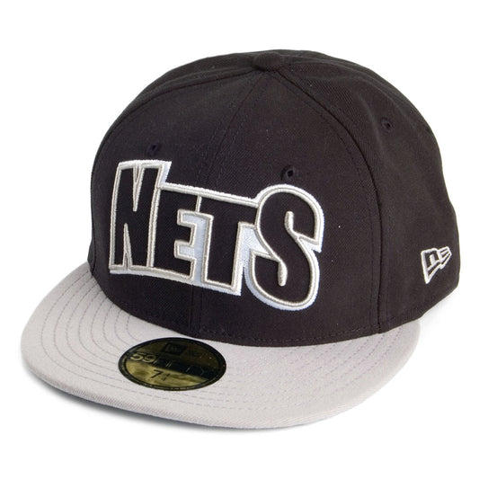 New Era 59FIFTY Brooklyn Nets Baseball Cap - Edge Up - Black-Grey