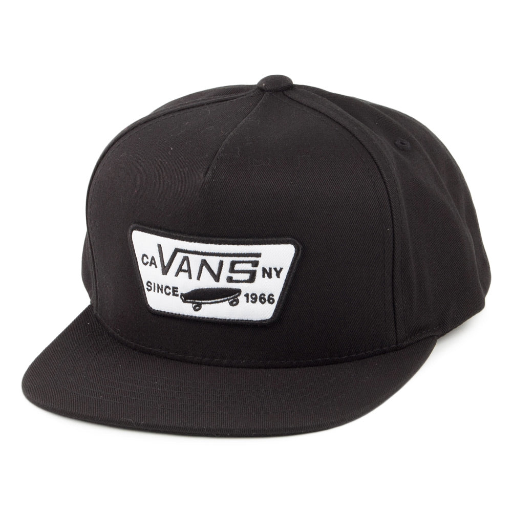 Vans Hats Full Patch Snapback Cap - Black