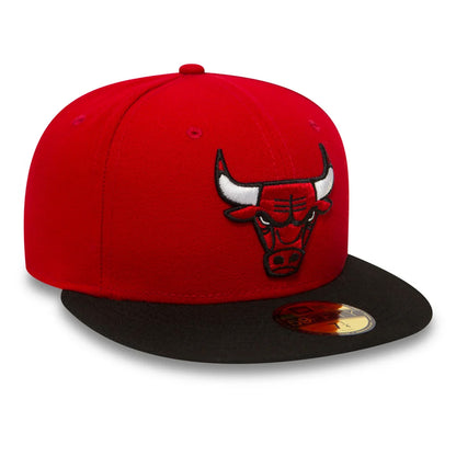 New Era 59FIFTY Chicago Bulls Baseball Cap - NBA Essential - Red-Black
