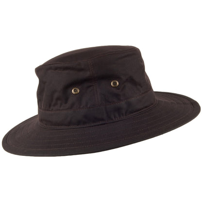 Failsworth Hats Waxed Cotton Traveller Hat - Brown