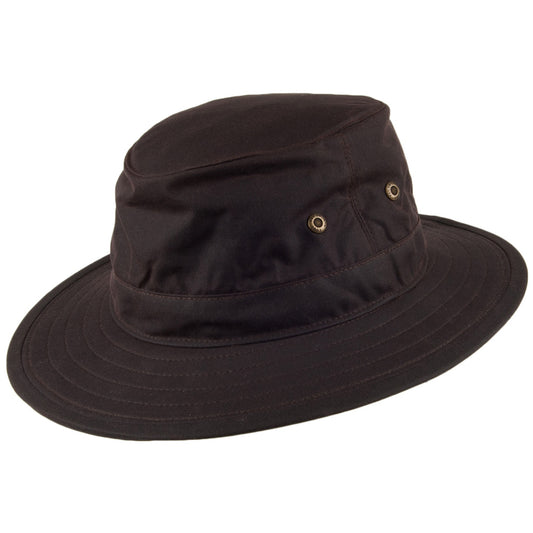 Failsworth Hats Waxed Cotton Traveller Hat - Brown