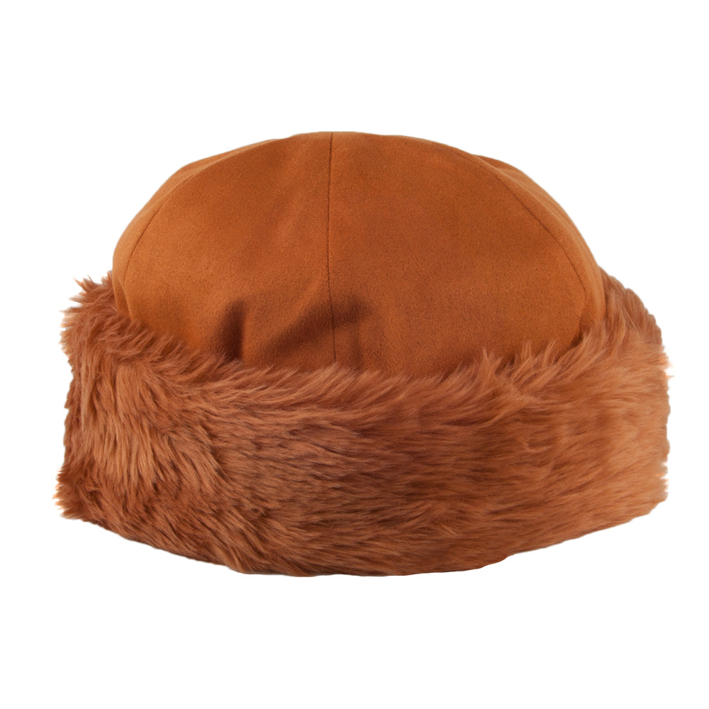Brixton Hats Churchill Faux Fur Winter Hat - Burnt Orange