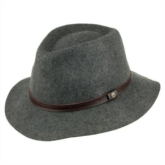 Sunday Afternoons Hats Tessa Water Repellent Wool Felt Fedora Hat - Grey