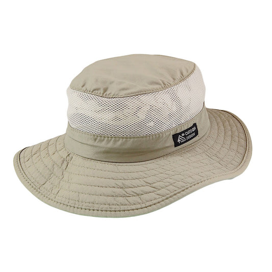 Dorfman Pacific Hats Packable Vented Boonie Hat - Khaki