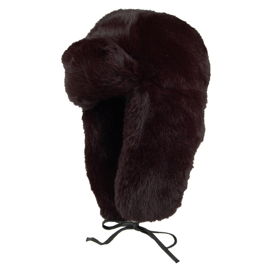 Kangol Faux Fur Trapper Hat - Black