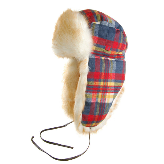 Kangol Massive Trapper Hat - Navy-Red