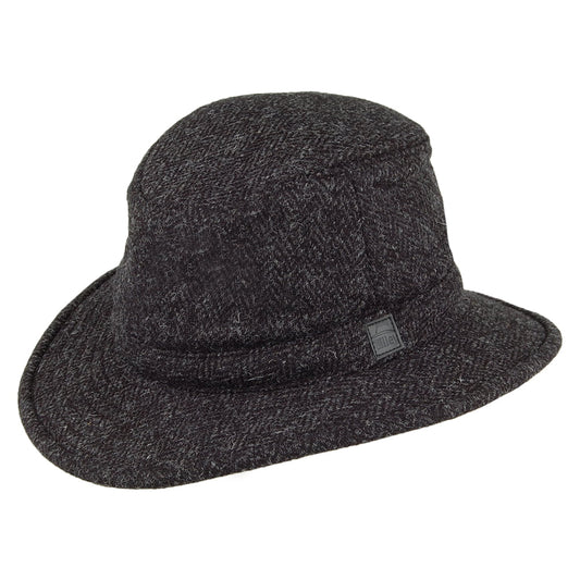 Tilley Hats TW2HT HARRIS TWEED Winter Hat - Charcoal