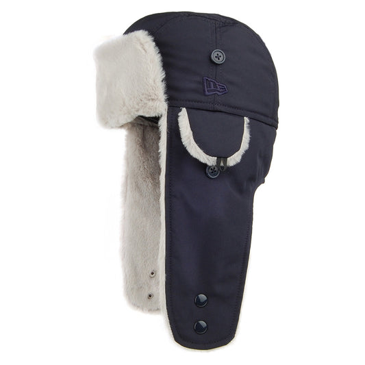 New Era Tech Fabric Trapper Hat - Navy-Grey